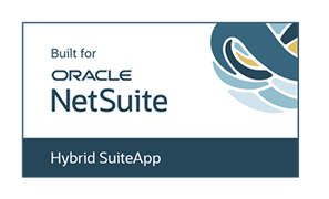 Built-for NetSuite Hybrid SuiteApp Badge represnting ShipJunction's expertise and excellence as a NetSuite shipping integration.